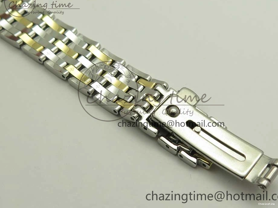 0523 Attractive De Ville Prestige Ladies 32.7mm SS MKF 1:1 Best Edition White Dial Roman Markers on SS YG Bracelet MIYOTA 7965